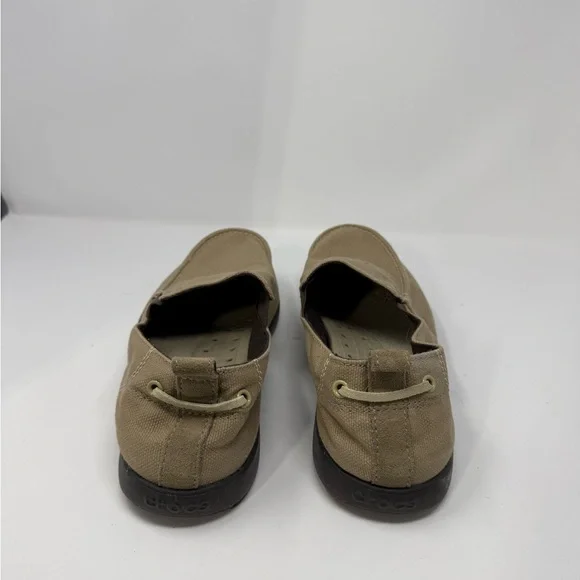 CROCS Men's Beige Slip-On Loafers Sz 12 (WAFGES) - Picture 5 of 8